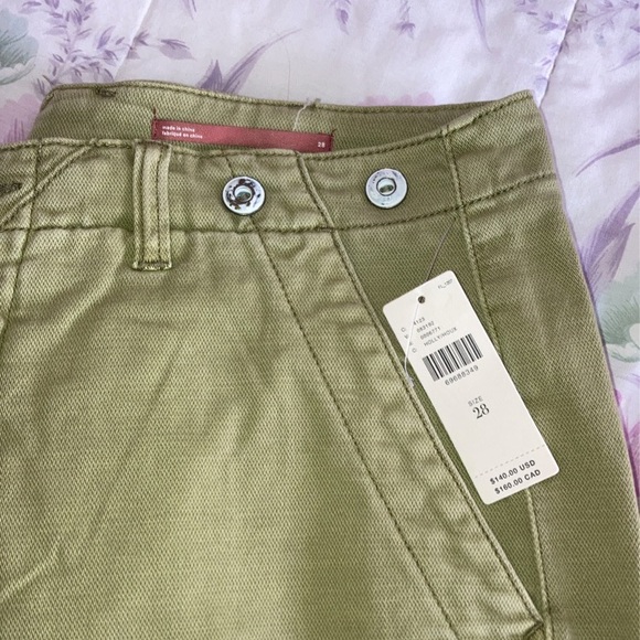 NWT Anthropologie Pilcro Holly Slouchy Chino Pant in Green Size 28 - Picture 4 of 9